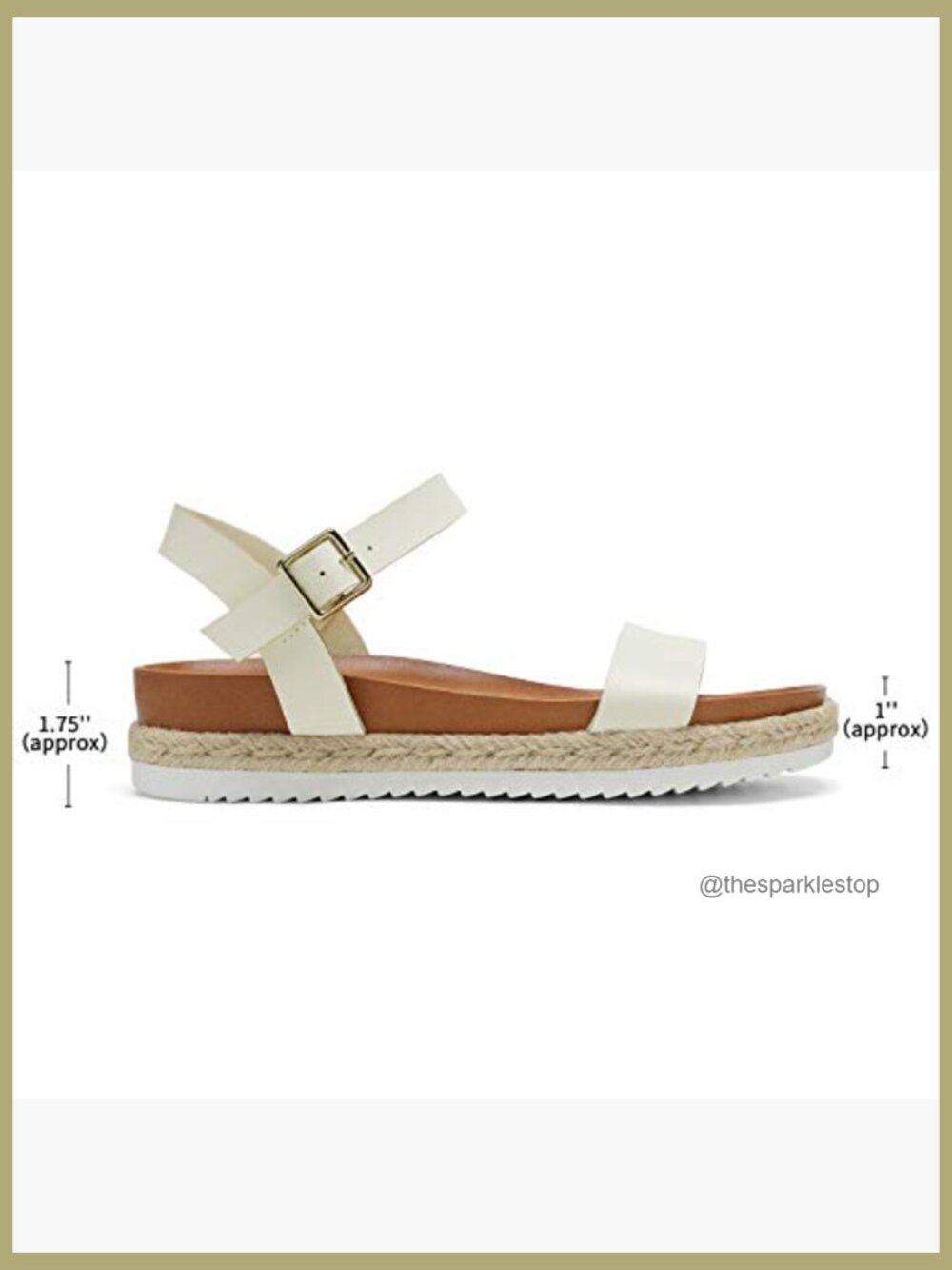 Open Toe Ankle Strap Espadrille Platform Wedge Sandals - Picture 4 of 7